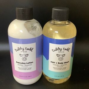 Tubby Todd everyday lavender rosemary lotion hair body wash 8.5 Oz set